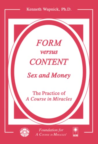 Stock image for Form Versus Content: Sex and Money for sale by ThriftBooks-Dallas