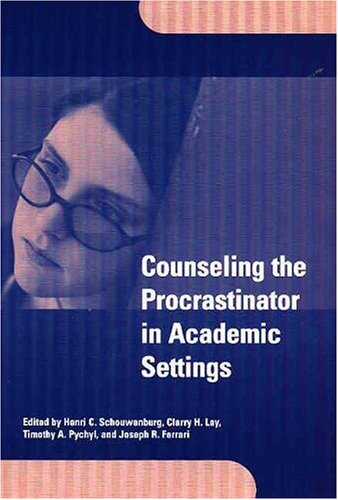 Imagen de archivo de Counseling the Procrastinator in Academic Settings a la venta por Seattle Goodwill