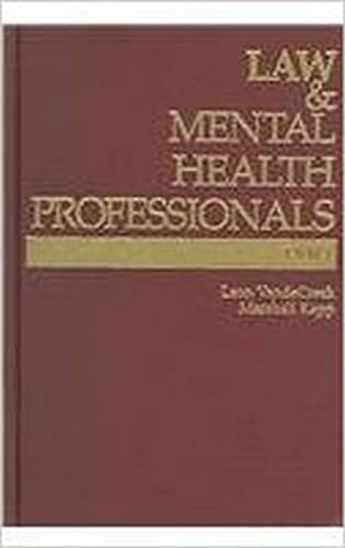 Imagen de archivo de Law & Mental Health Professionals (Law & Mental Health Professionals Series) a la venta por HPB-Red