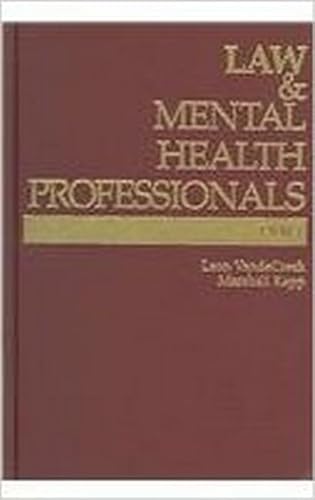 Stock image for Law & Mental Health Professionals (Law & Mental Health Professionals Series) for sale by HPB-Red