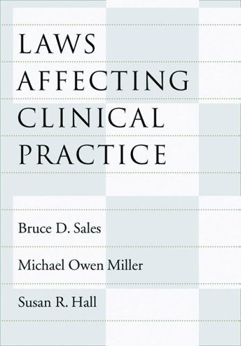 Imagen de archivo de Laws Affecting Clinical Practice a la venta por Better World Books