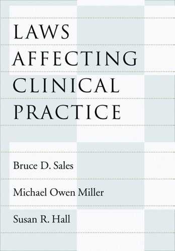 9781591472568: Laws Affecting Clinical Practice