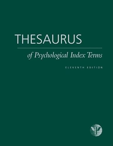 9781591479260: Thesaurus of Psychological Index Terms