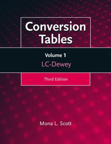 Stock image for Conversion Tables [3 volumes]: Set- Dewey-LC (volume 2), LC-Dewey (volume 1), Subject Headings, LC and Dewey (volume 3), 3rd Edition (v. 1-3) for sale by dsmbooks