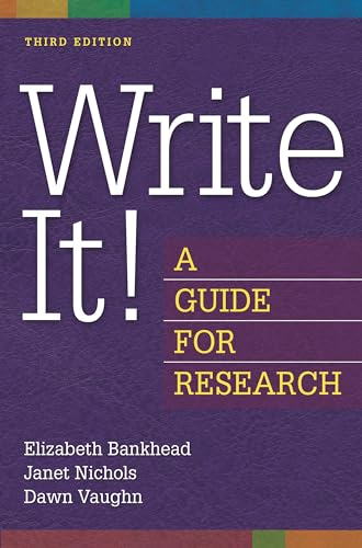 Stock image for Write It! A Guide for Research for sale by suffolkbooks