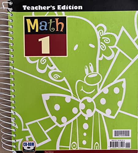 9781591663218: Math Teacher Book Grd 1 3rd Edition