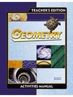 Beispielbild fr Geometry Activity Teacher Manual Grd 10 3rd Edition zum Verkauf von HPB-Red