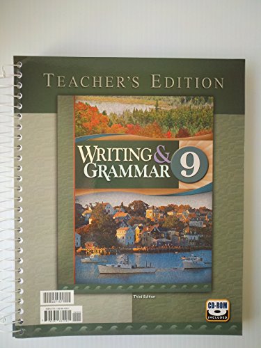 Stock image for Writing and Grammar, No. 9, Teacher's Edition for sale by HPB-Red