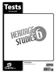 Stock image for BJU Press: Heritage Studies 6: Student Tests, Third Edition (2012 Copyright) for sale by ~Bookworksonline~