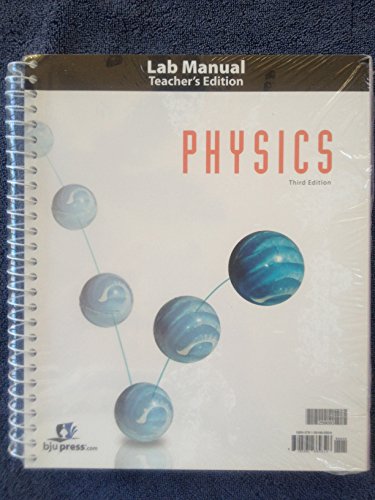 9781591669326: Physics Grade 12 Lab Manual Teacher's Edition 3rd Edition