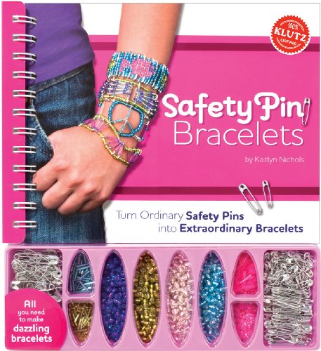 Stock image for Klutz Safety Pin Bracelets for sale by Pieuler Store