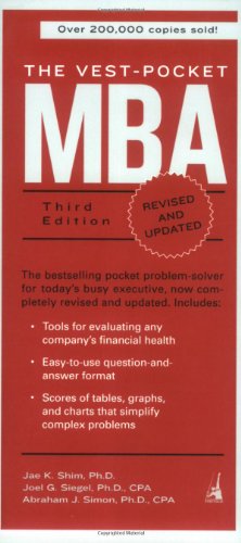 Imagen de archivo de The Vest-Pocket MBA, Third Edition a la venta por Wonder Book