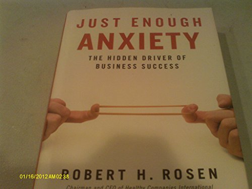 Imagen de archivo de Just Enough Anxiety: The Hidden Driver of Business Success a la venta por BookHolders