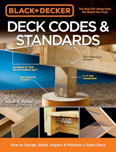 Stock image for Black & Decker Deck Codes & Standards: How to Design, Build, Inspect & Maintain a Safer Deck for sale by SecondSale