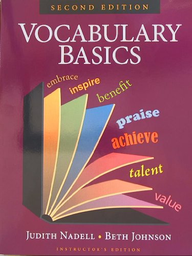 Beispielbild fr Vocabulary Basics, Instructor's Edition, Second Edition zum Verkauf von Wonder Book