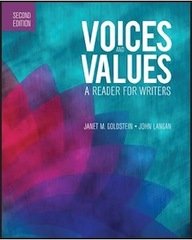 9781591944430: Voices and Values: A Reader for Writers