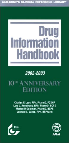 Beispielbild fr Drug Information Handbook, 2002-2003 zum Verkauf von HPB-Red