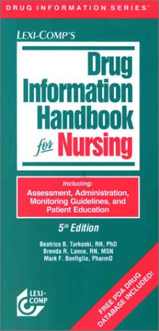 Beispielbild fr Drug Information Handbook for Nursing, 2003 zum Verkauf von Ergodebooks