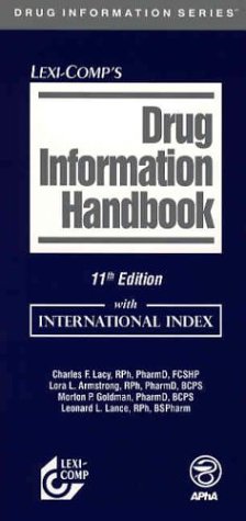 Imagen de archivo de Lexi-Comp's Drug Information Handbook a la venta por Books Puddle