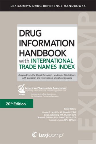 Beispielbild fr Lexi-Comp's Drug Information Handbook with International Trade Names Index 2011-2012 (Lexicomp's Drug Reference Handbooks) zum Verkauf von HPB-Red