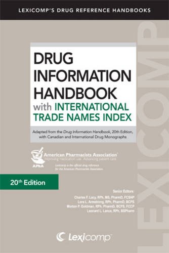 Stock image for Lexi-Comp's Drug Information Handbook with International Trade Names Index 2011-2012 (Lexicomp's Drug Reference Handbooks) for sale by HPB-Red