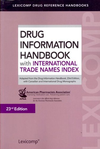 Stock image for Drug Information Handbook with International Trade Names Index 2014-2015 (Drug Information Handbook (International Ed)) for sale by Hay-on-Wye Booksellers