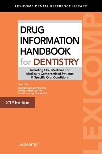 Beispielbild fr Drug Information Handbook for Dentistry zum Verkauf von Better World Books