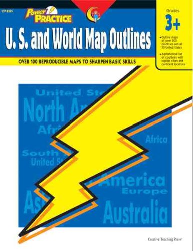 Stock image for Power Practice: U.S. and World Map Outlines, Gr. 3 & up for sale by HPB-Emerald