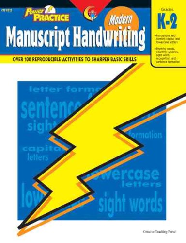 Stock image for Power Practice-Modern Manuscript Handwriting, Gr. K-2 for sale by HPB-Diamond