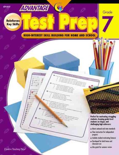 Imagen de archivo de Advantage Test Prep, Grade 7: High-Interest Skill Building for Home and School a la venta por ThriftBooks-Atlanta