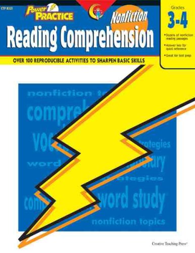 Stock image for Nonfiction Reading Comprehension, Gr. 3-4 (Power Practice) for sale by Reliant Bookstore