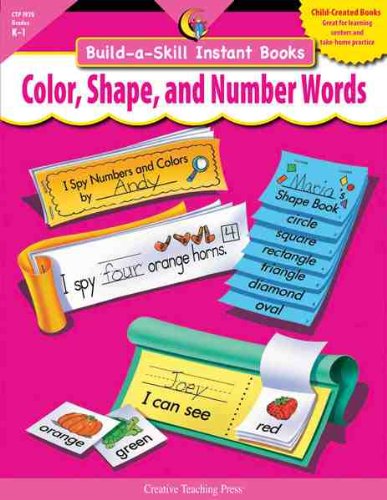 Stock image for Build-a-Skill Instant Books Color, Shape and Number Words for sale by Better World Books