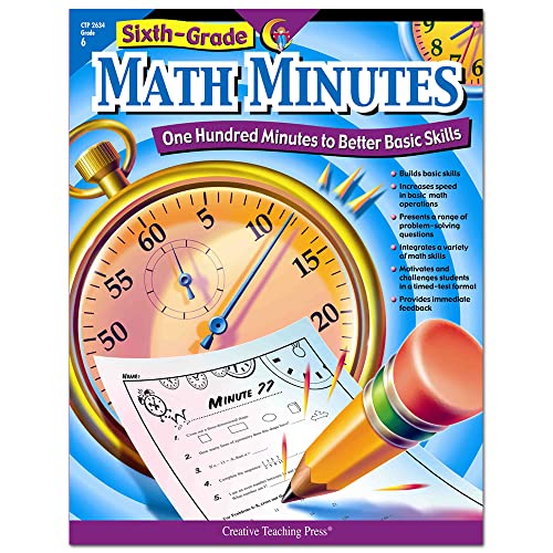 9781591984306: Creative Teaching Press Math Minutes Book, Grade 6