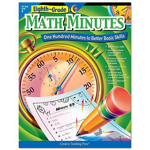 Stock image for Creative Teaching Press Eighth-Grade Math Minutes Book for sale by Goodwill of Colorado
