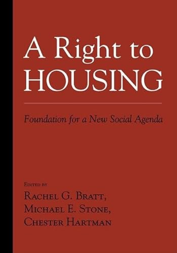 Imagen de archivo de A Right to Housing : Foundation for a New Social Agenda a la venta por Better World Books