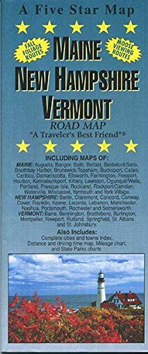 Stock image for Maine / New Hampshire / Vermont, State Map for sale by GF Books, Inc.