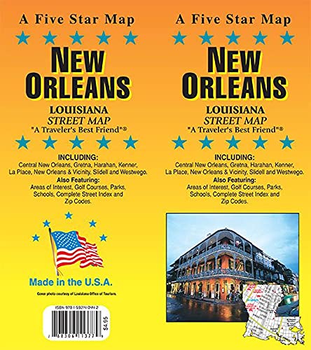 Stock image for New Orleans, Louisiana Street Map for sale by Wonder Book