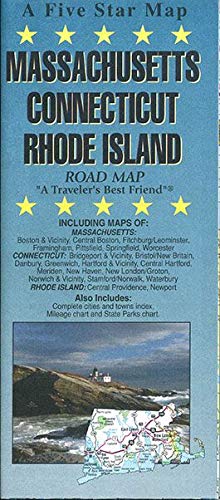 Stock image for Connectitcut / Massachusetts / Rhode Island, State Map for sale by GF Books, Inc.