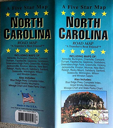 Beispielbild fr North Carolina, North Carolina State Map zum Verkauf von Revaluation Books