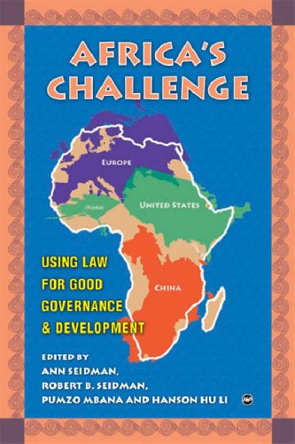 Imagen de archivo de Africa's Challenge: Using Law for Good Governance And Development a la venta por Calliopebooks