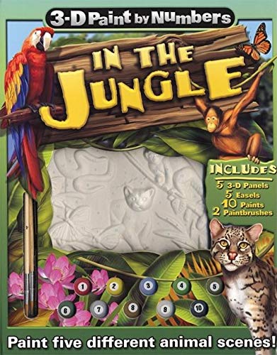 Stock image for 3-D Paint by Numbers: In the Jungle for sale by HPB-Ruby