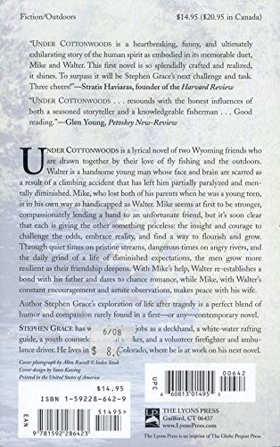 Under Cottonwoods: A Novel Of Friendship, Fly Fishing, And Redemption (9781592286423) by Grace, Stephen