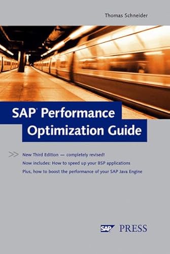 Beispielbild fr SAP Performance Optimization Guide: Analyzing and Tuning SAP Systems zum Verkauf von Better World Books