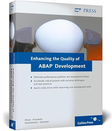 Beispielbild fr Enhancing the Quality of ABAP Development (Gebundene Ausgabe) von Wouter Heuvelmans Albert Krouwels Ben Meijs Ron Sommen Florian Zimniak zum Verkauf von BUCHSERVICE / ANTIQUARIAT Lars Lutzer