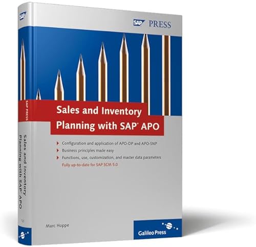 Stock image for Sales and Inventory Planning with SAP APO SAP PRESS englisch [Gebundene Ausgabe] von Marc Hoppe An efficient and flexible supply chain begins with detailed, high-quality planning. This comprehensive reference shows you how you can optimize your organization's planning using the cross-enterprise components SAP APO-DP (demand planning) and SAP APO-SNP (inventory planning). An in-depth overview of SAP APO is quickly followed by a description of the basic principles of demand planning. Then, readers learn all the details of executing the planning processfrom selecting and using the right forecasting method to lifecycle planning to adapting master data using the realignment function. The book's second focus is on inventory planning. Again, readers get a detailed introduction to Customizing techniques and the relevant master data. Then, discover the various planning processes and methods available for successful inventory planning, best practices for a safety stock plan, and how you can opt for sale by BUCHSERVICE / ANTIQUARIAT Lars Lutzer