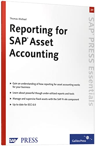 Beispielbild fr Reporting for SAP Asset Accounting: Learn about the complete reporting solutions for Asset Accounting SAP-Hefte: Essentials Informatik SAP Wirtschaft Betriebswirtschaft Management EDV Reporting Tools Basic Asset Accounting Reporting Features Logical Database ADA basic Selection Screen Dynamic Selections Advanced List Viewer ALV Sort Versions Microsoft Excel Asset Balance Reports Asset Portfolio Current Book Value Total Depreciation Report Thomas Michael zum Verkauf von BUCHSERVICE / ANTIQUARIAT Lars Lutzer