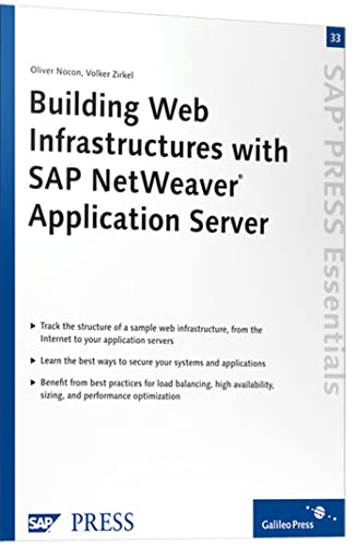 Beispielbild fr Building Web Infrastructures with SAP NetWeaver Application Server: SAP NetWeaver Web Infrastructure Development (SAP-Hefte: Essentials) [Englisch] Oliver Nocon (Autor), Volker Zirkel (Autor) zum Verkauf von BUCHSERVICE / ANTIQUARIAT Lars Lutzer