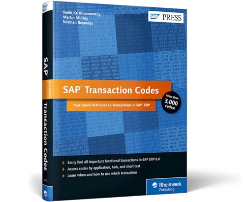 9781592293742: SAP Transaction Codes: Your Quick Reference to T-Codes in SAP ERP: Your Quick Reference to Transactions in SAP ERP