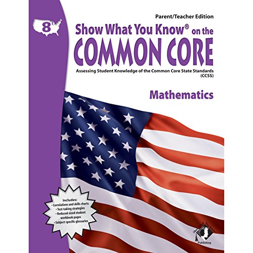 Beispielbild fr Swyk on the Common Core Math Gr 8, Parent/Teacher Edition : Assessing Student Knowledge of the Common Core State Standards zum Verkauf von Better World Books