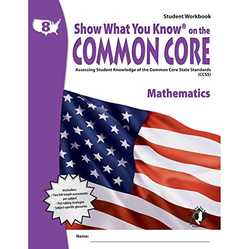 Stock image for Swyk on the Common Core Math Gr 8, Student Workbook : Assessing Student Knowledge of the Common Core State Standards for sale by Better World Books